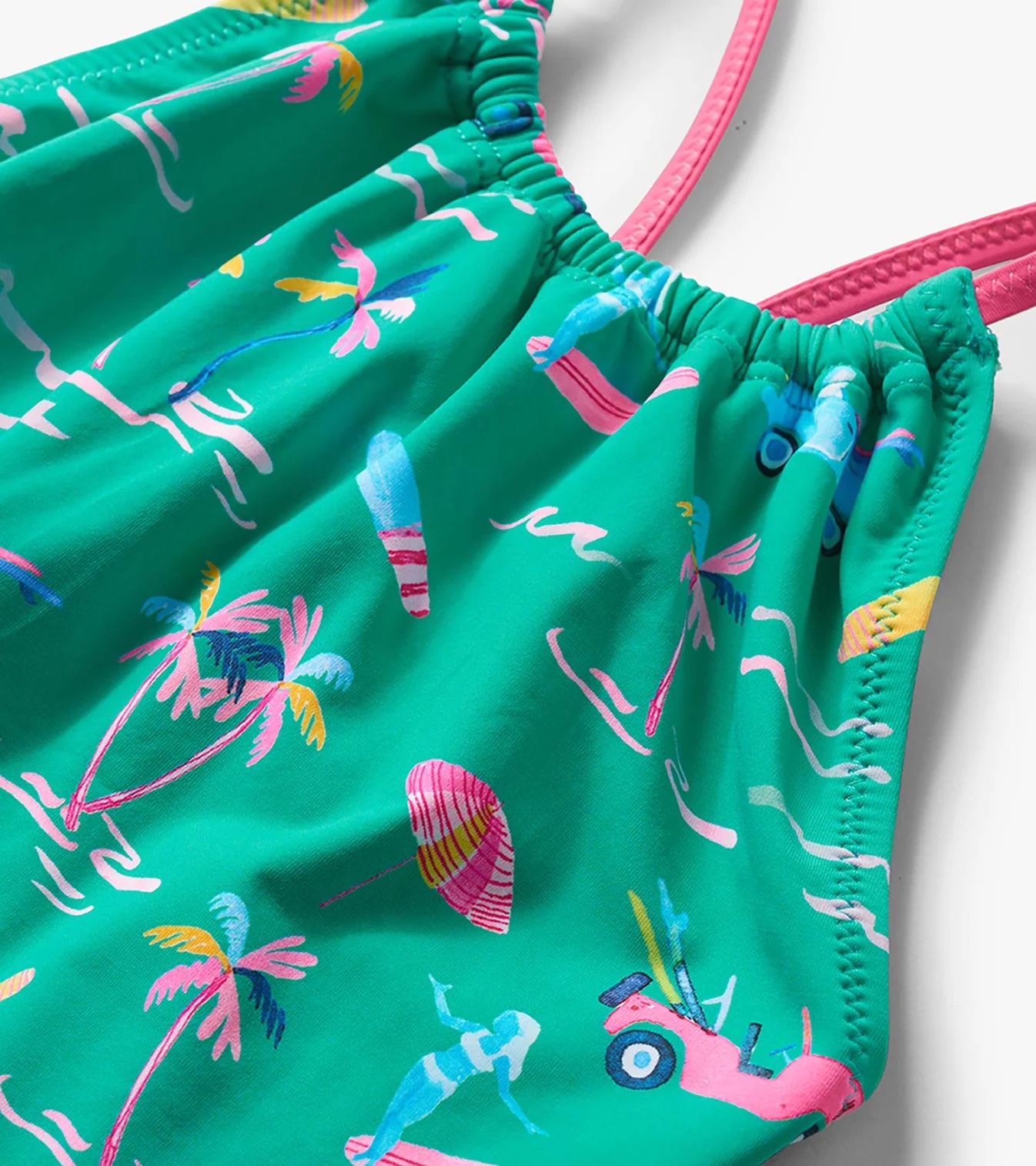 Hatley Badeanzug in Grün mit Tropical Motiv