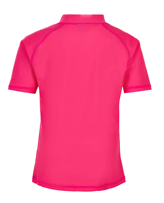 Color Kids Kurzarm UV Shirt - Rashguard in Pink