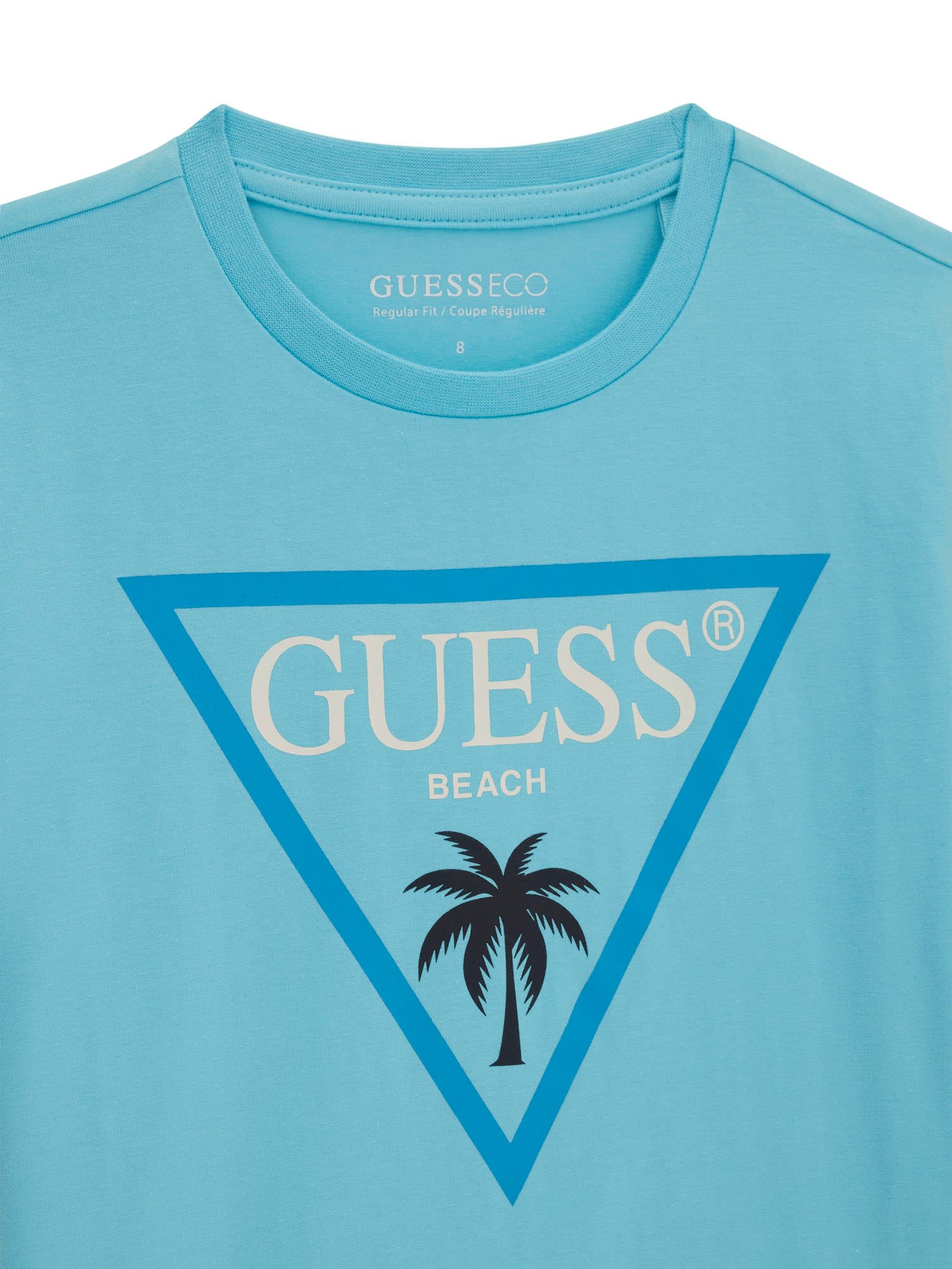 Guess Boys T-Shirt in Türkis – Guess Logo