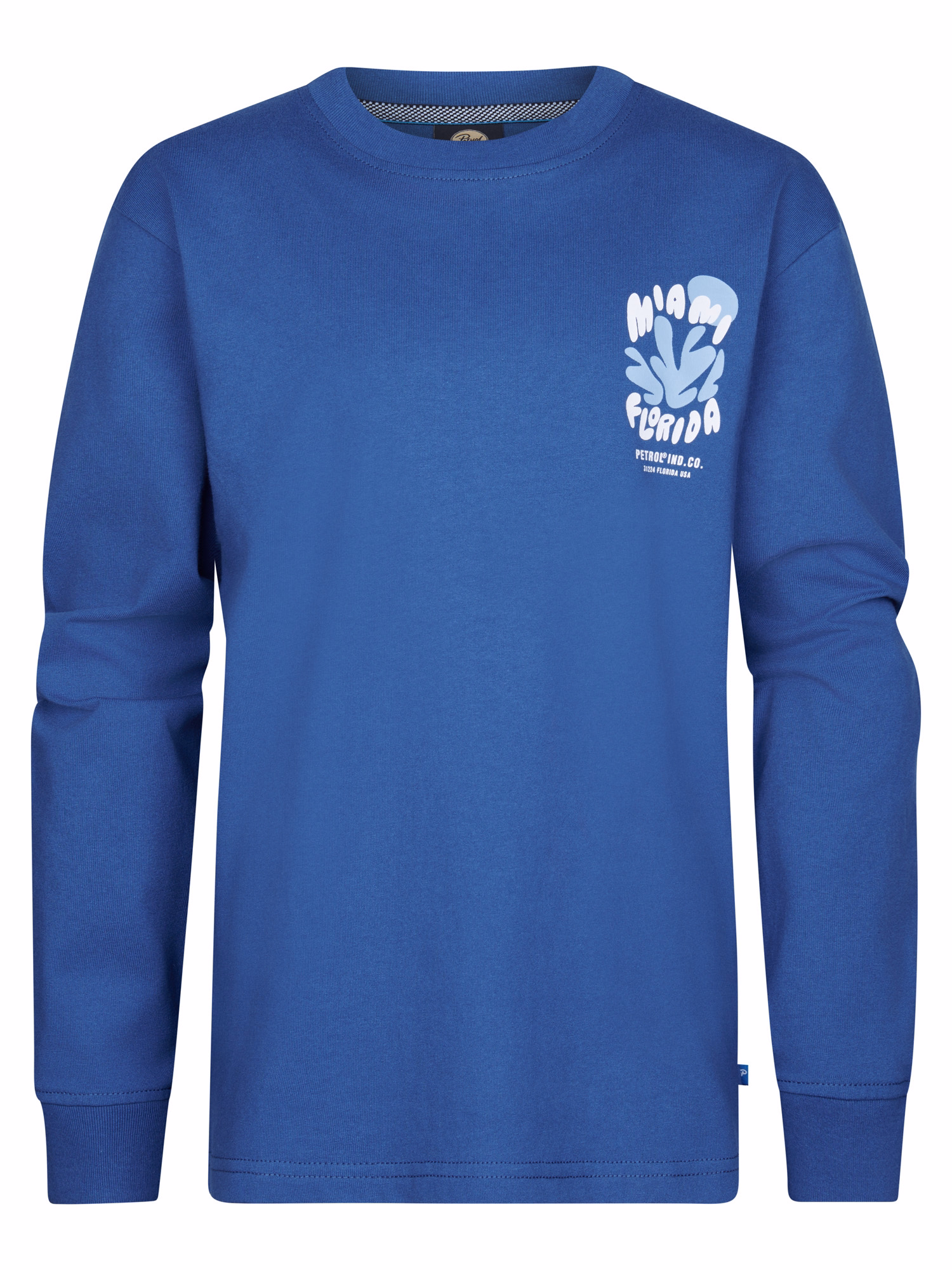 Petrol Industries Jungs Langarm Shirt in Imperial Blau - Miami Florida - SALE