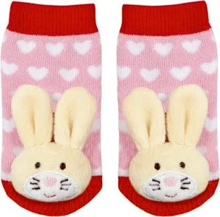 rasselsockchen Baby Glück Rasselsöckchen Hase