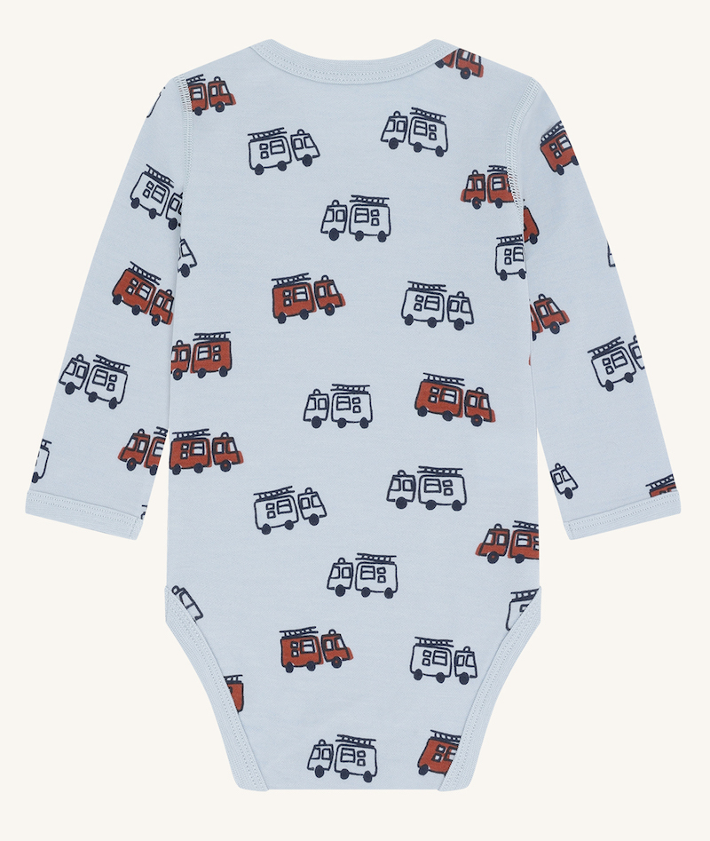 Hust & Claire Baloo Body Wolle Bambus in Blau - Feuerwehr Hust & Claire Baloo Body Wolle Bambus in Blau - Feuerwehr