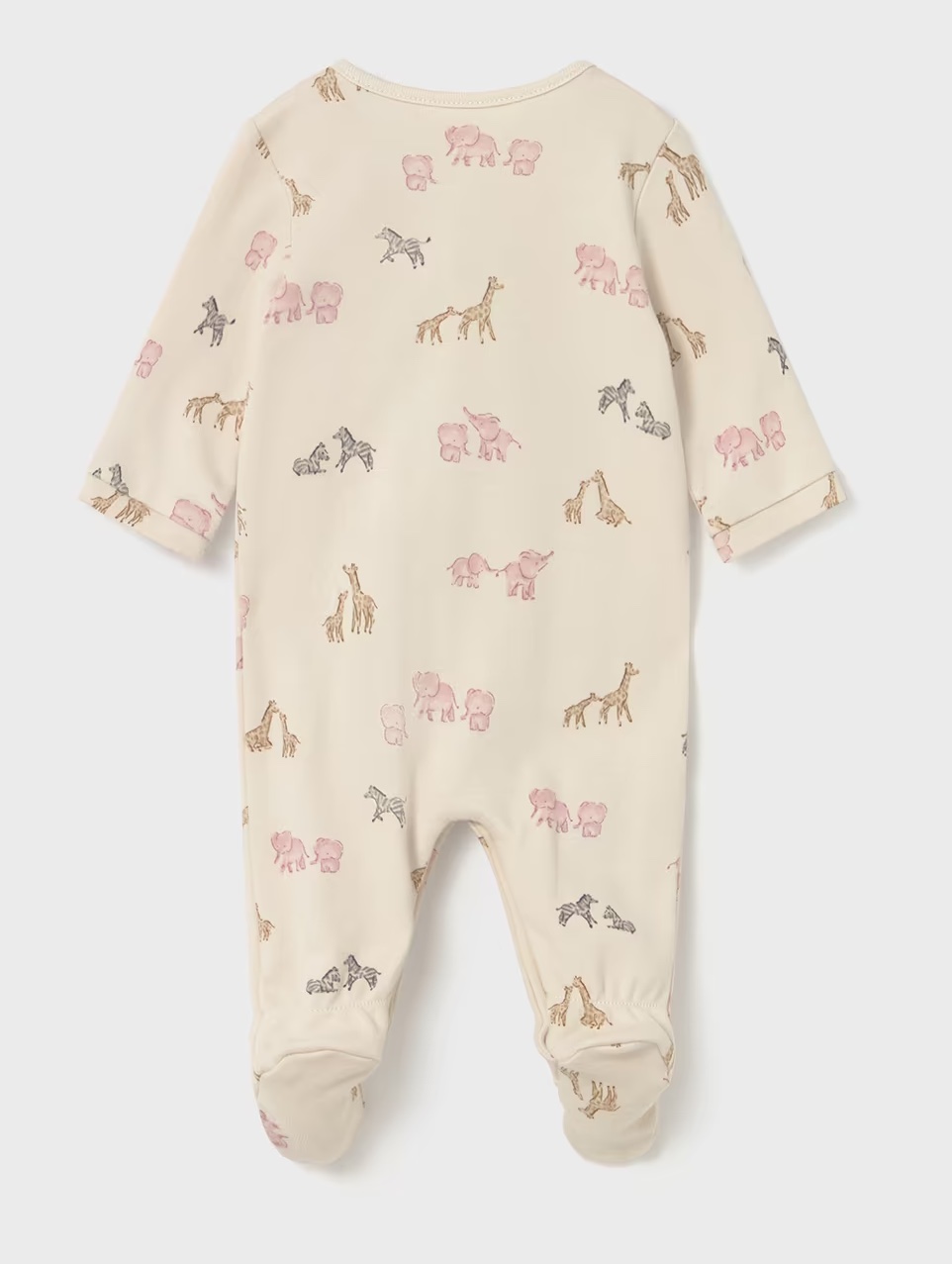 Mayoral Baby Strampler in Giraffen & Rosa Elefanten