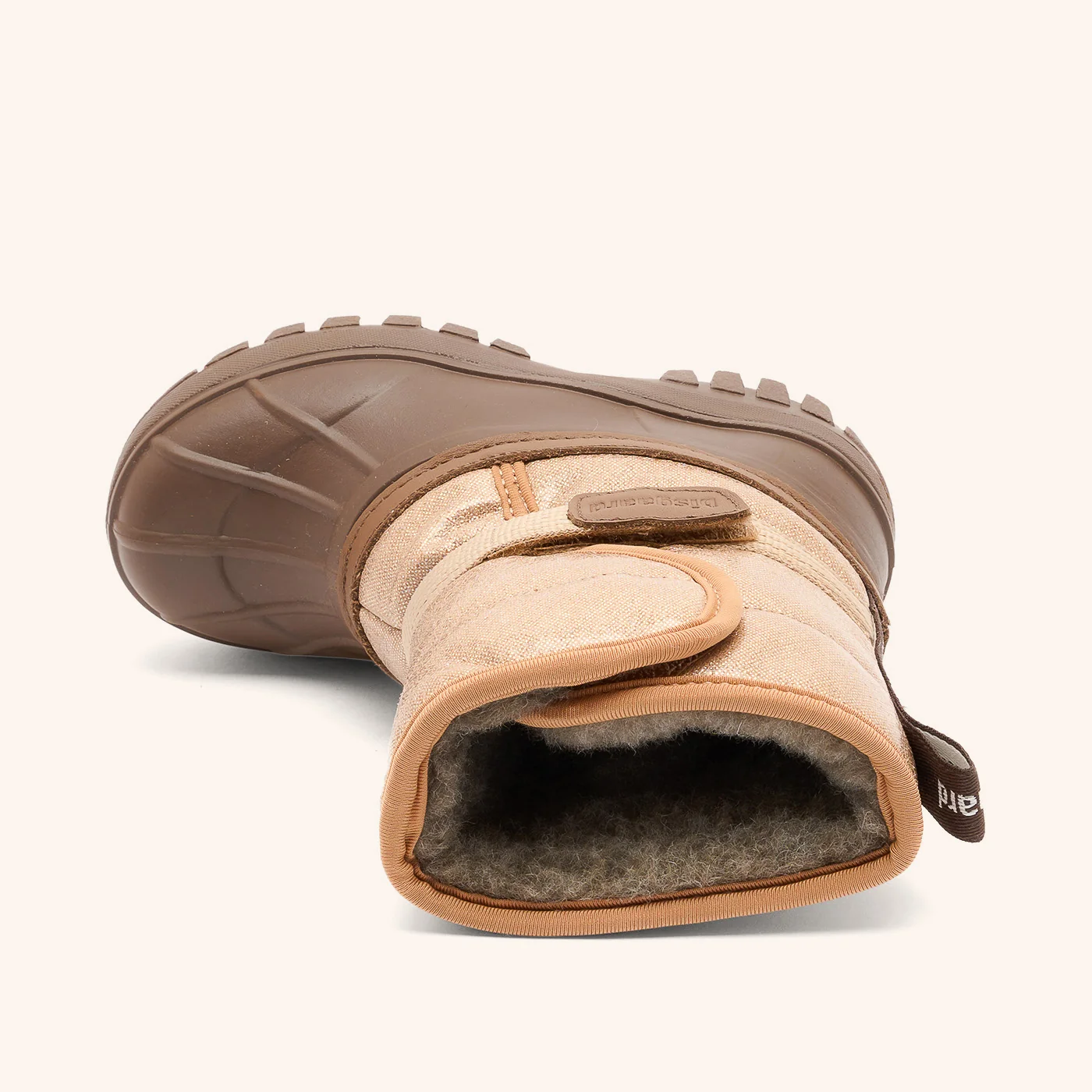Bisgaard PACSON Winterstiefel mit Klett - Rosegold