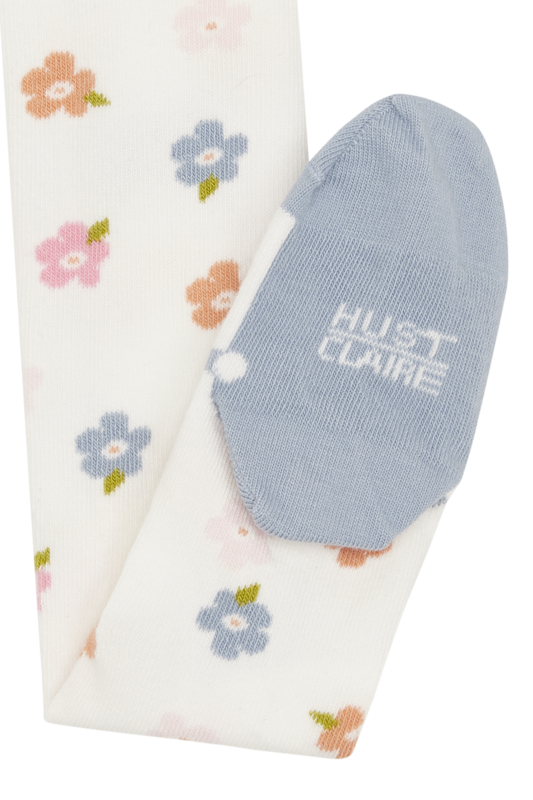 Hust & Claire Strumpfhose Frankie in Creme - Blumen