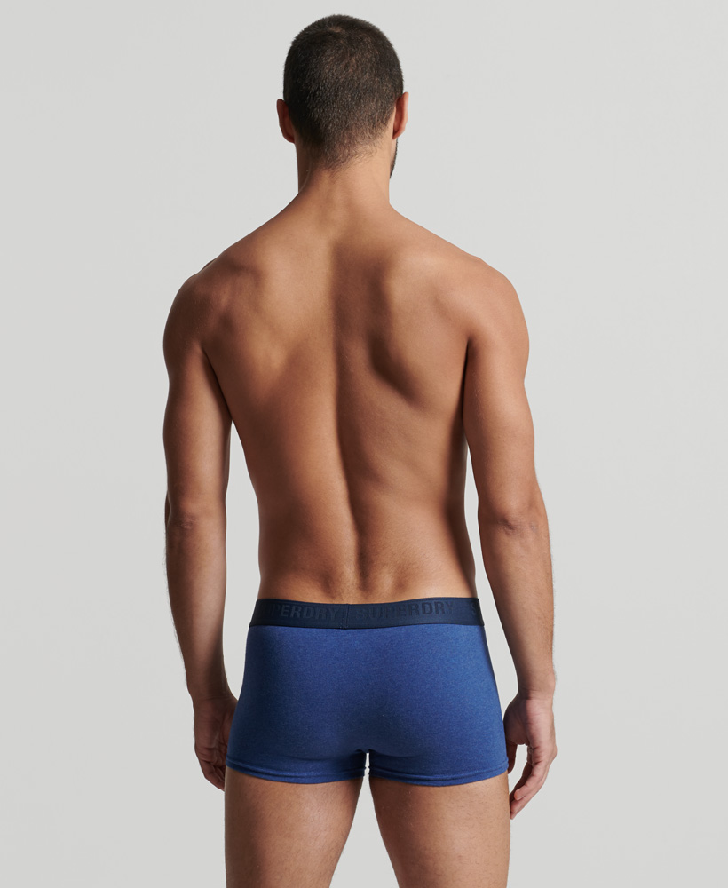Superdry Trunk Unterhosen 3er Pack - Navy/Bright Blue/Mazerine