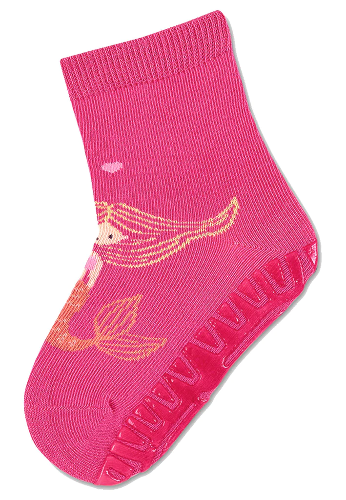 Sterntaler Fliesen Flitzer Stoppersocken Glitzer in Pink - Meerjungfrau