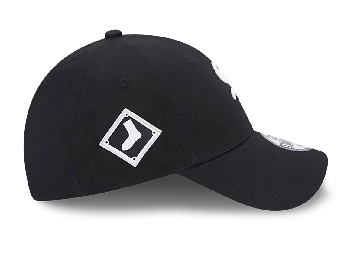 chicago-white-sox-team-side-patch-black-9forty-adjustable-cap-60364393-7-Kopie New Era Schwarze Chicago White Sox Team Sidepatch 9FORTY Verstellbare Cap