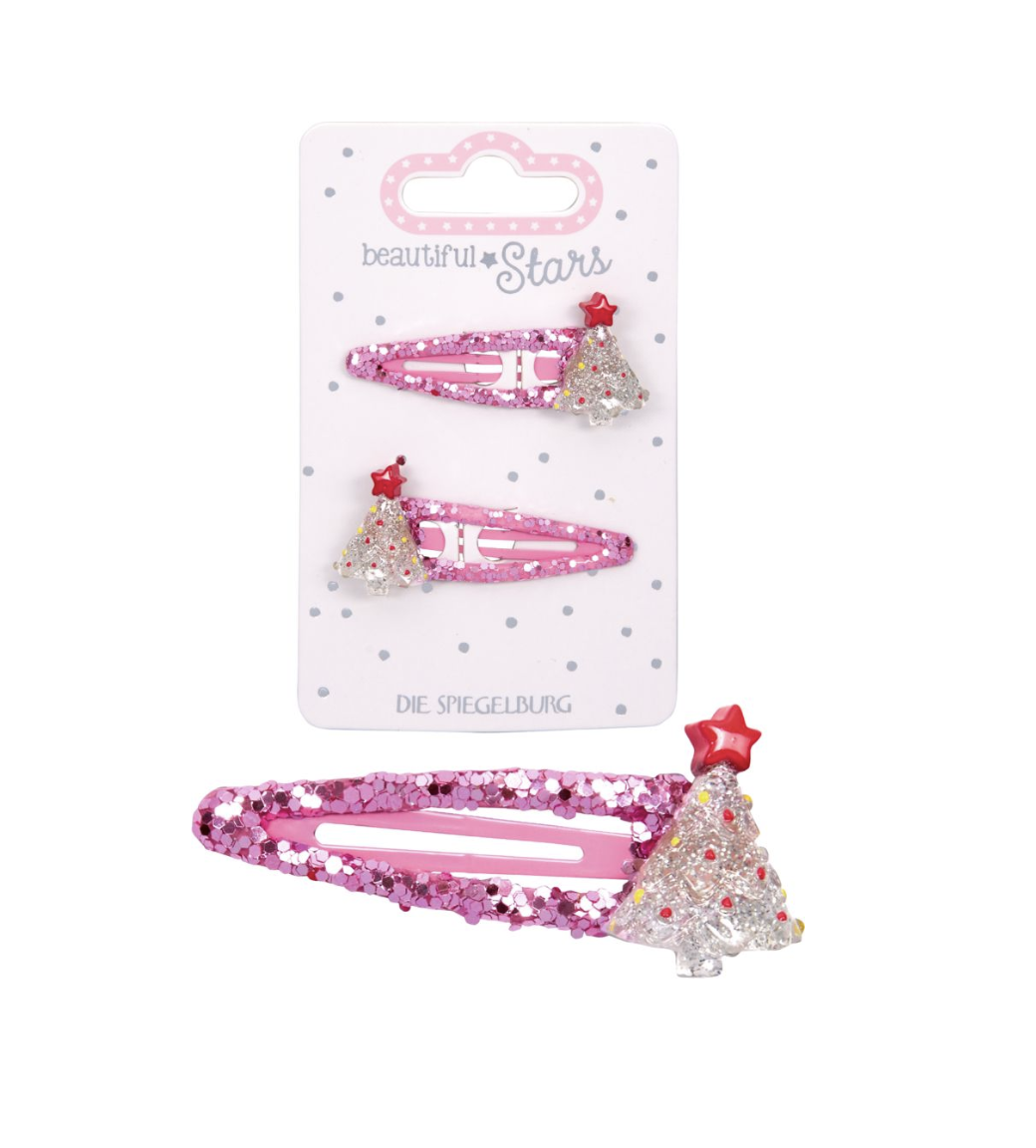 beautiful Stars Haarclips/Haarspangen Tannenbaum - wähle deine Farbe