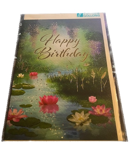 Edition Gollong Geburtstagskarte - Lilly Pads - Happy Birthday Edition Gollong Geburtstagskarte - Lilly Pads - Happy Birthday