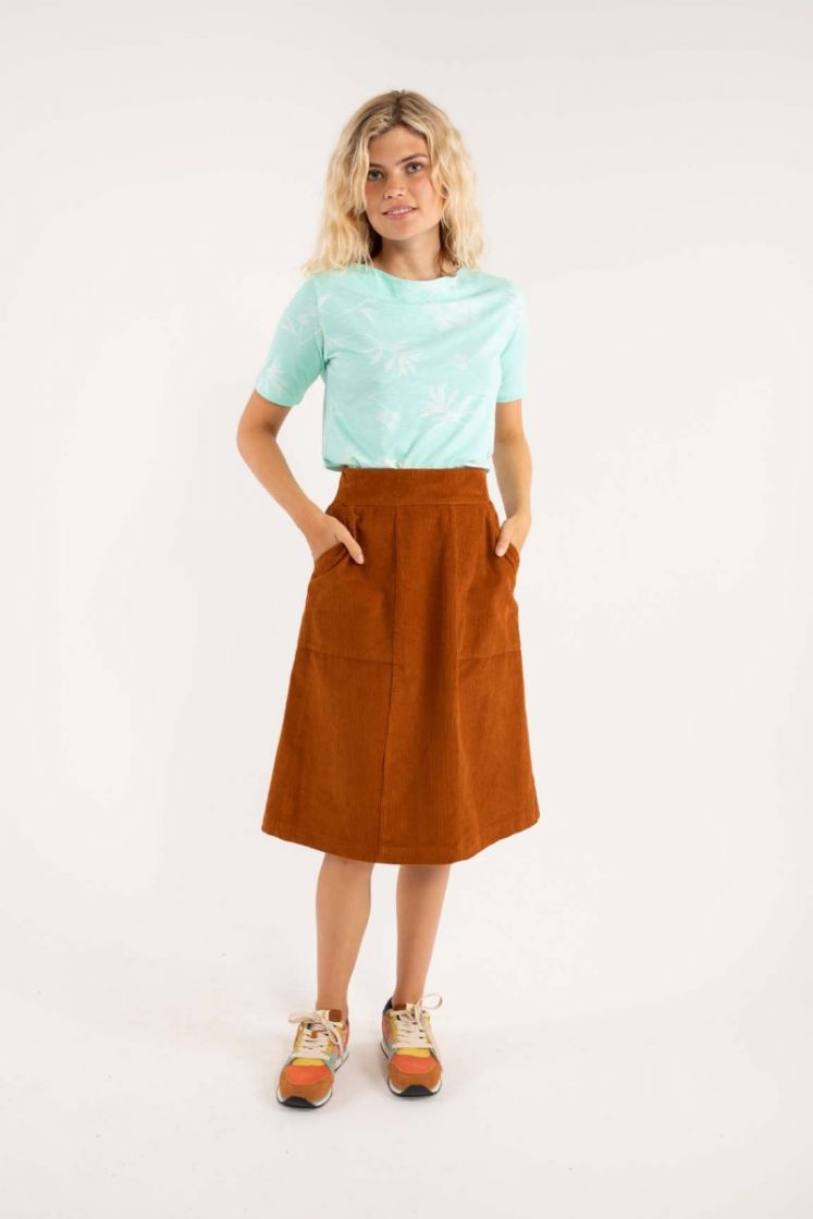 danefae_ss22_ladies-453_2 Danefae Hemlock ORGANIC - Boatneck Tee in Fresh Mint - SALE