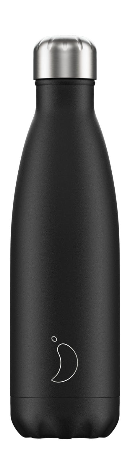 Chillys Edelstahl Thermos Flasche - Schwarz 750 ml