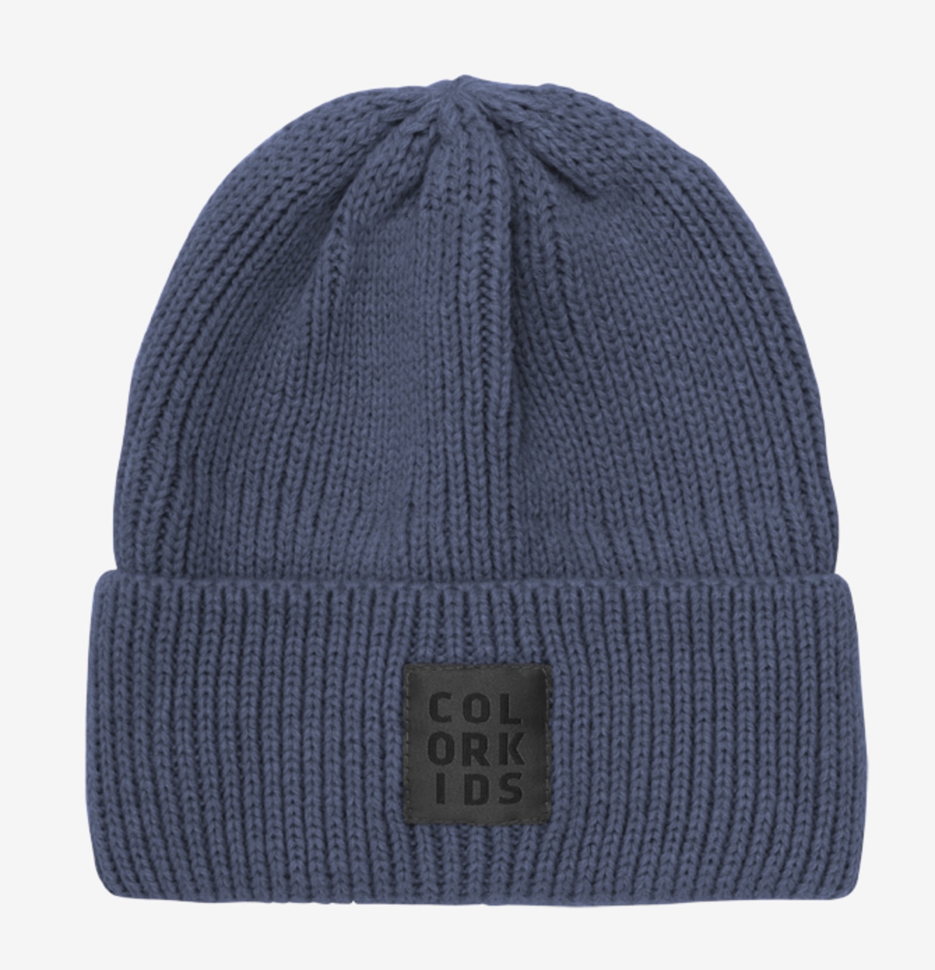Color Kids Beanie mit Logo in Blau