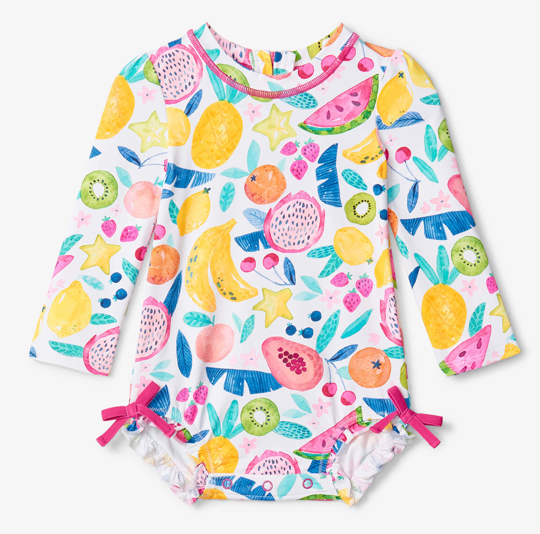 Hatley Baby Badeanzug / Rashguard - Bunte Tropical Obst