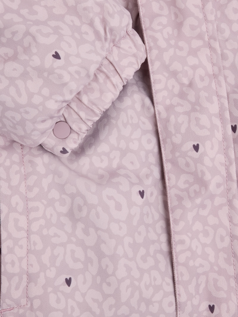 Minymo Winterjacke in Fawn Altrosa mit Leomuster Wasserdicht & Winddicht