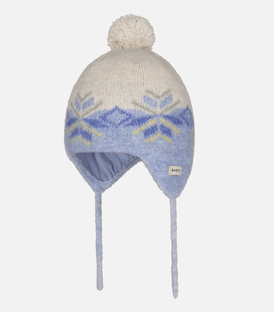 Barts Baby Lorek Earflap Mütze Wintermuster - Blau 
