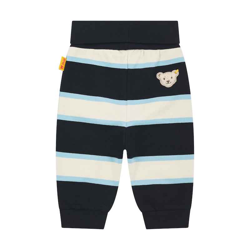 Steiff Sweathose Blau Gestreift mit Babybund - SALE Steiff Sweathose Blau Gestreift mit Babybund - SALE