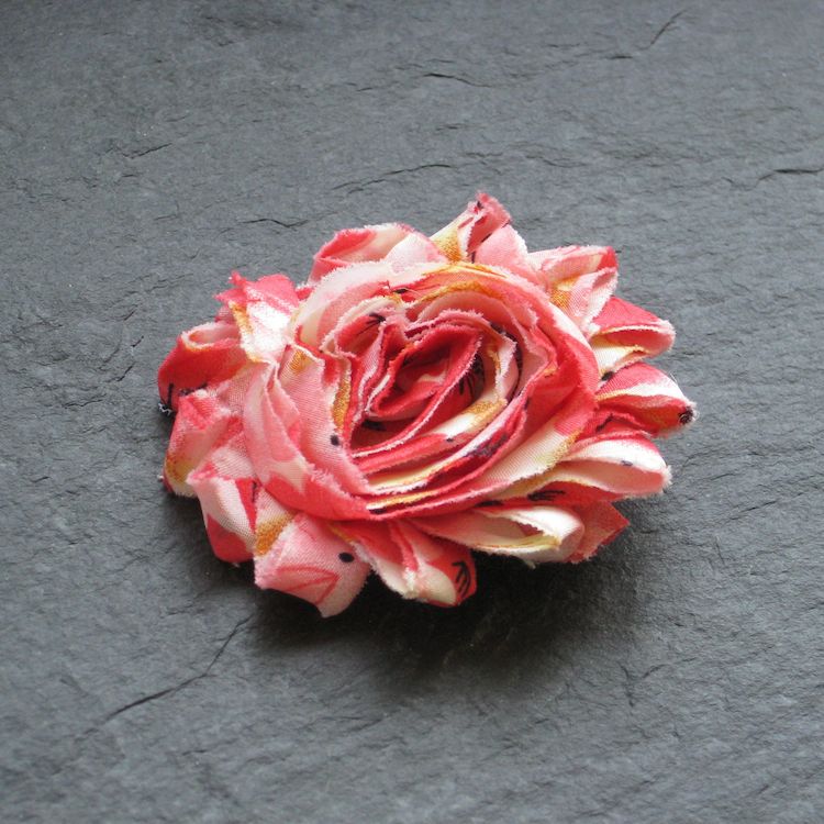 FLAMINGO-BLU-TEN-CLIP-SHABBY-CHIC Wowzers Blütenclips - Shabby Chic für Haare & Kleidung - Blumen Auswahl 2