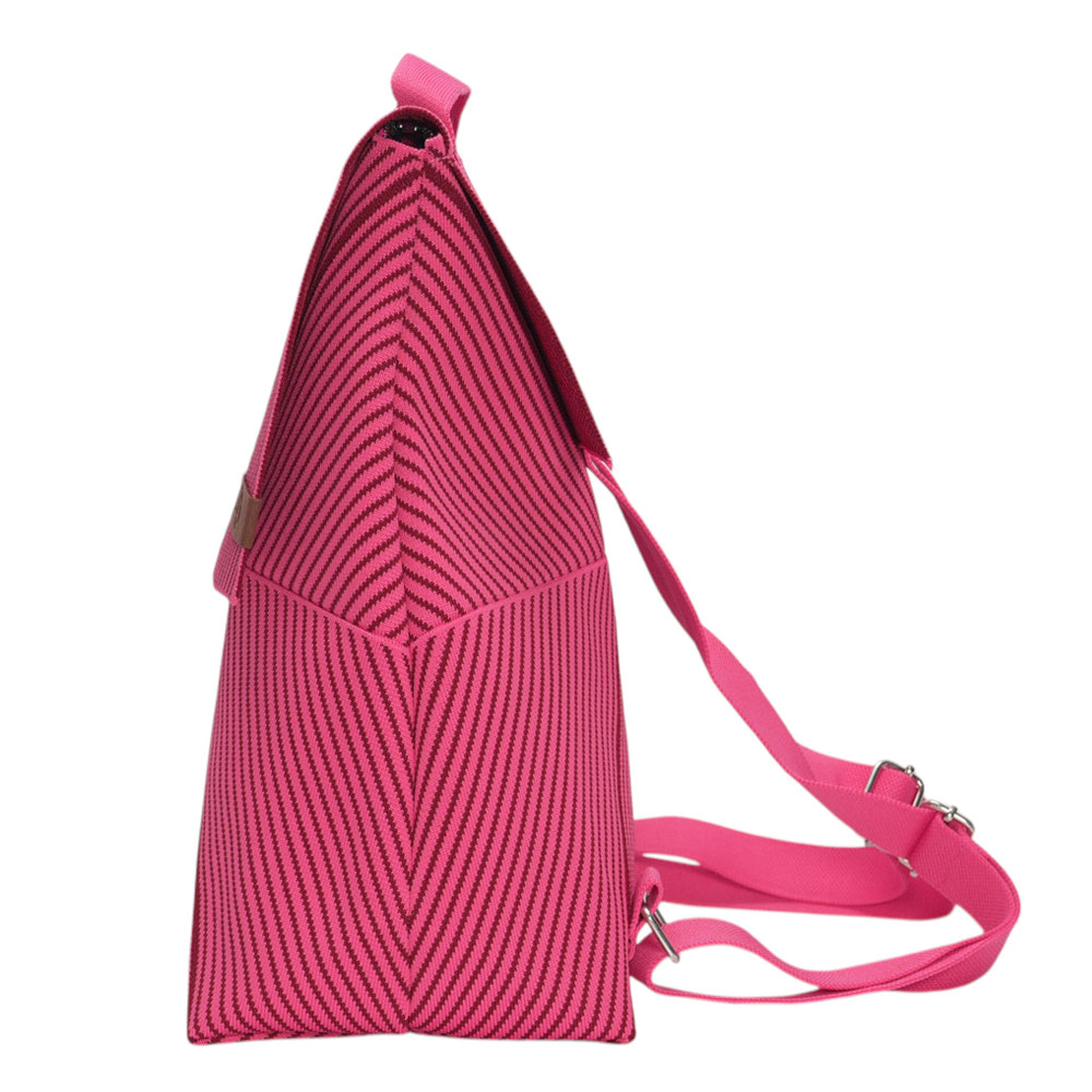 LOT83 Rucksack Romy Weinrot & Pink Zick Zack 