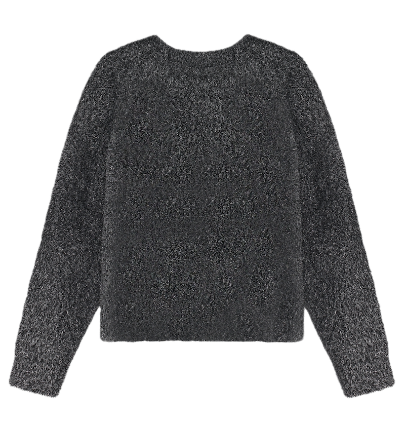 Minymo Glitzer Strickpulli in Tap Shoe Schwarz mit Schleife Minymo Glitzer Strickpulli in Tap Shoe Schwarz mit Schleife