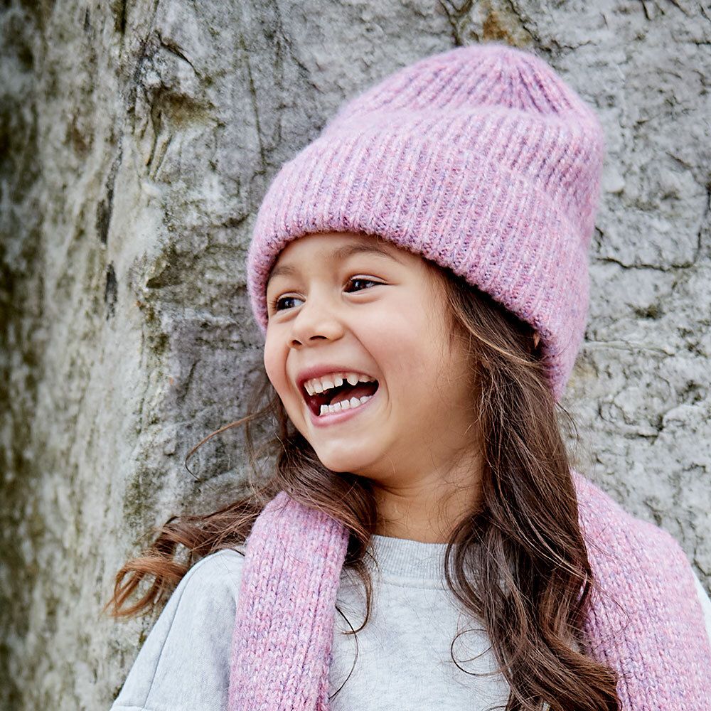 Maximo Stirnband Strickmütze Beanie in Mauvewood Orchid
