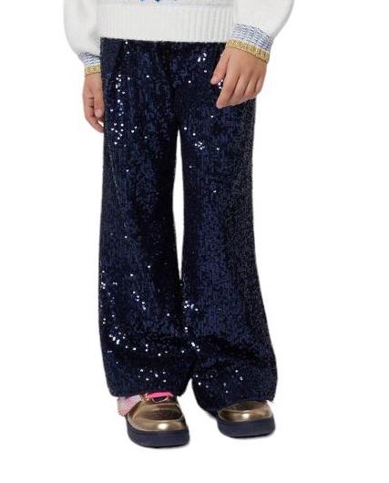 Billieblush Glitzer Hose in Marine Blau mit Baumwolle Futter - SALE Billieblush Glitzer Hose in Marine Blau mit Baumwolle Futter - SALE