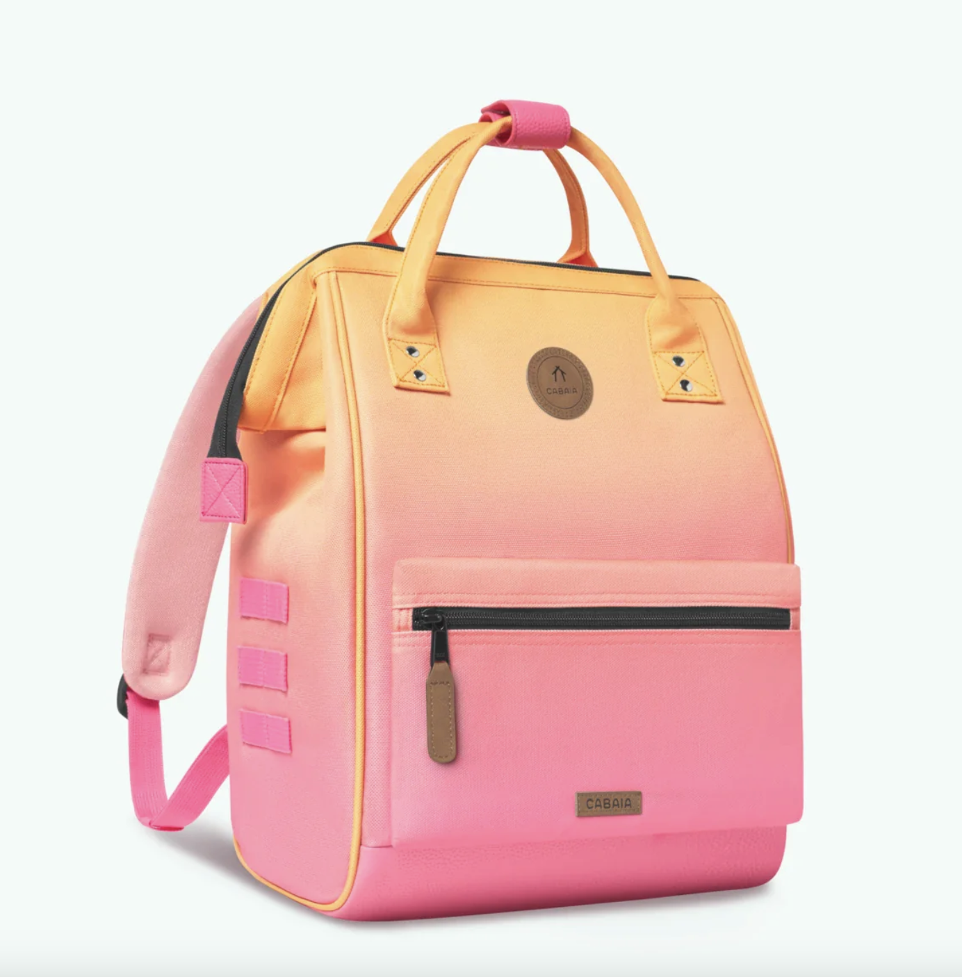 Cabaia Rucksack CABOURG Medium mit Laptop-Fach - Farbverlauf in Pink/Orange
