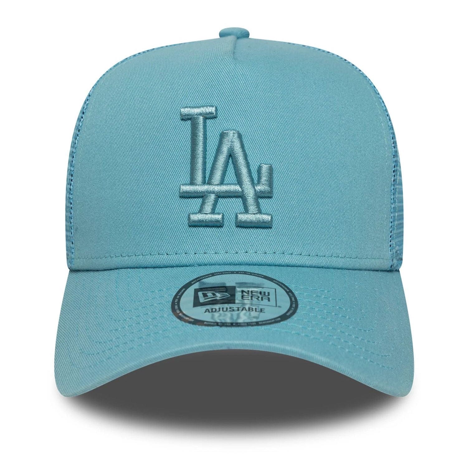 New Era Pastellblaue Türkis LA Dodgers MLB League Essential 9FORTY A-Frame Trucker Cap New Era Pastellblaue Türkis LA Dodgers MLB League Essential 9FORTY A-Frame Trucker Cap