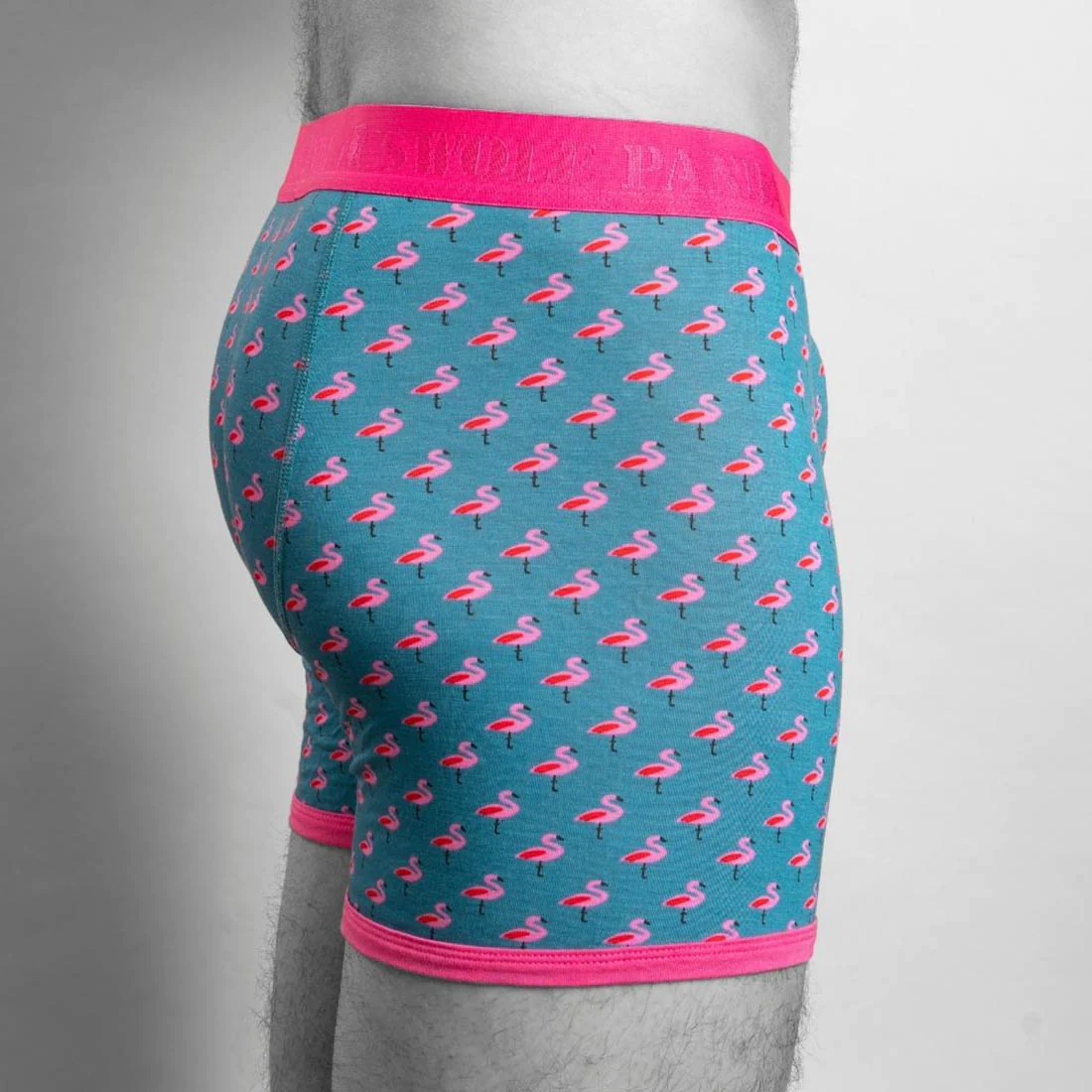 underwear-bamboo-boxers-flamingos-3_1800x1800 Swole Panda Bambus Herren Unterwäsche - Boxer Short - Türkis mit Pink Flamingos