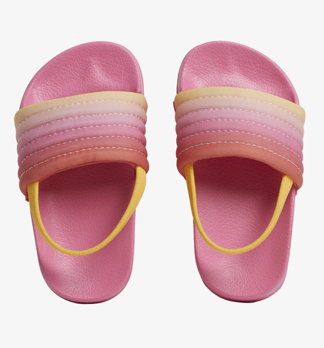 Roxy Girls Slippy Ribbed Sandalen für Kleinkinder- Pink Sunset Roxy Girls Slippy Ribbed Sandalen für Kleinkinder- Pink Sunset