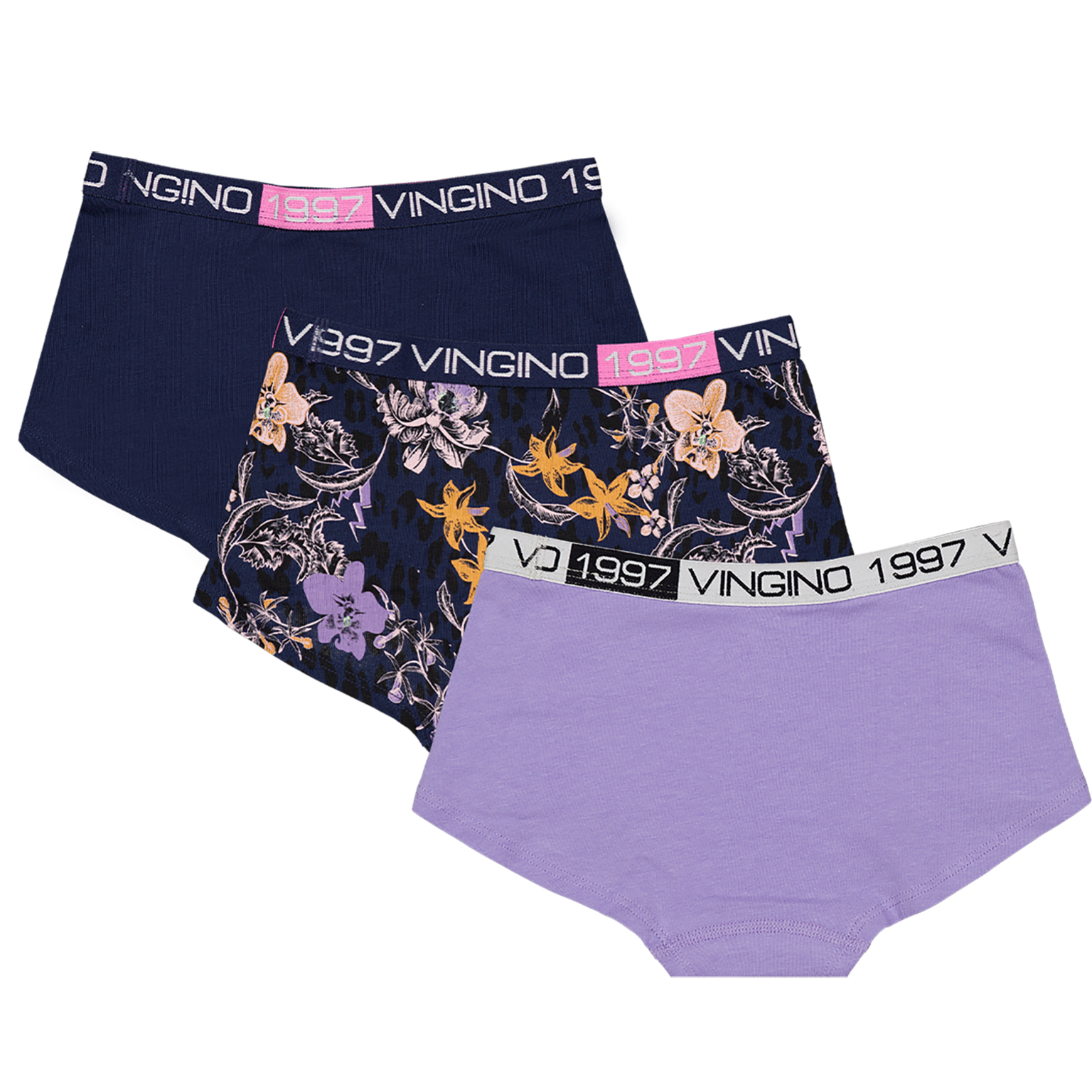 Vingino Girls Unterhosen - FLOWER in Dark Blue