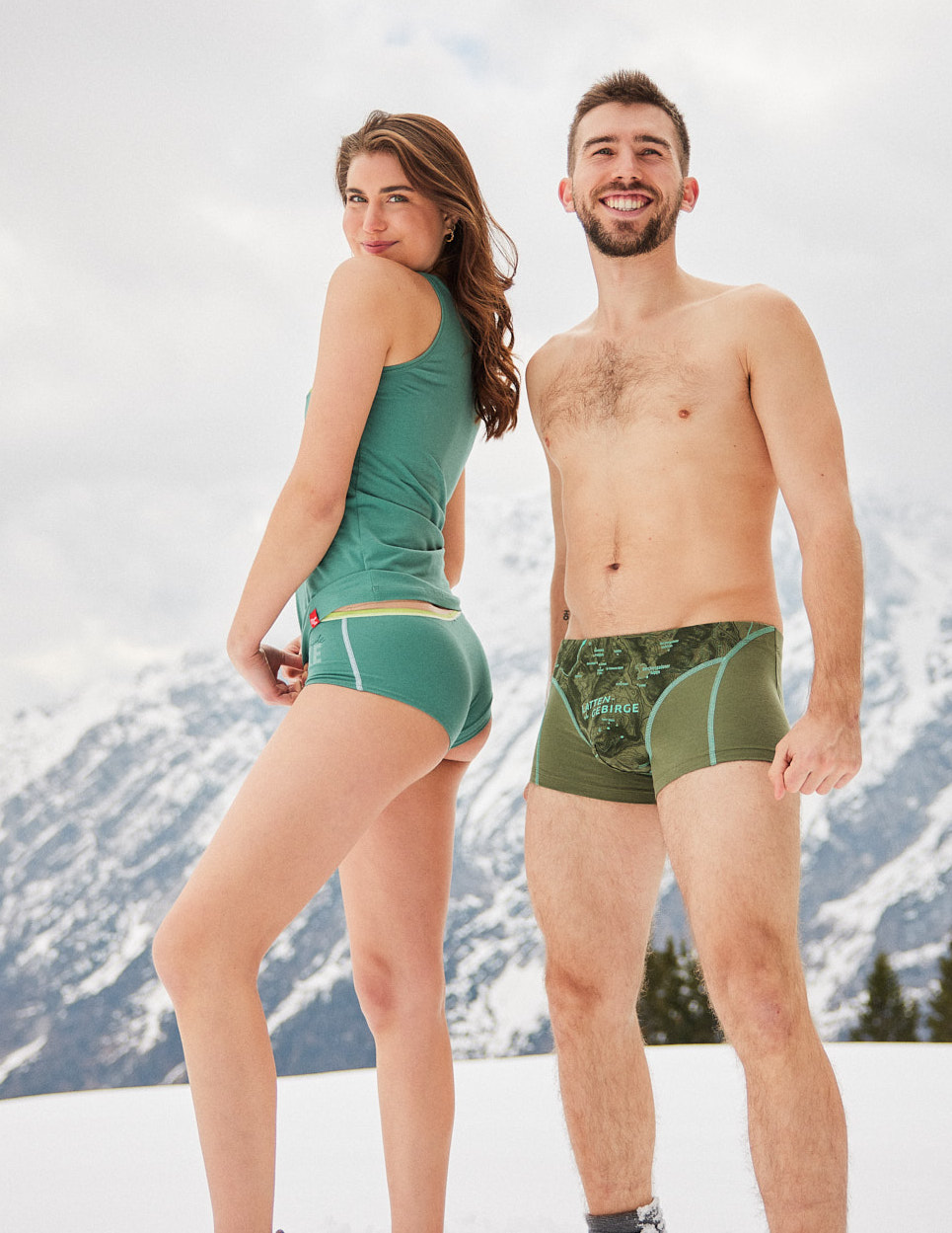 ESFE Alpine Bio-Wäsche Herren Boxer - Lattengebirge Oliv
