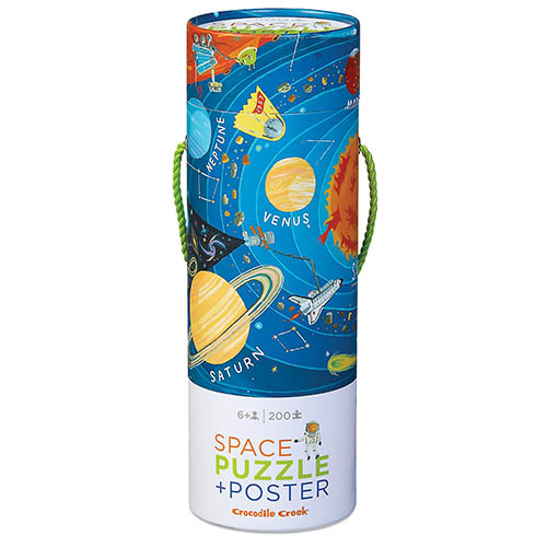 Crocodile Creek Puzzle & Poster - Space - Weltall - 200 Teile