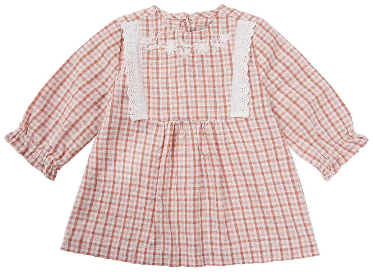 Noppies Baby Kleid Nash - Coral Karo