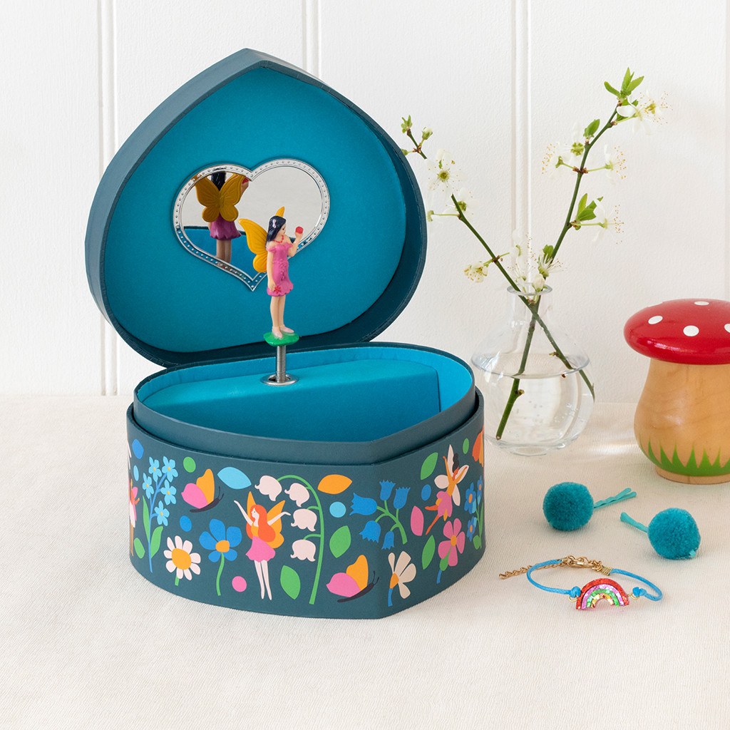 hezformfee Rex London Schmuckbox Herzform - Feen - Fairies in the Garden