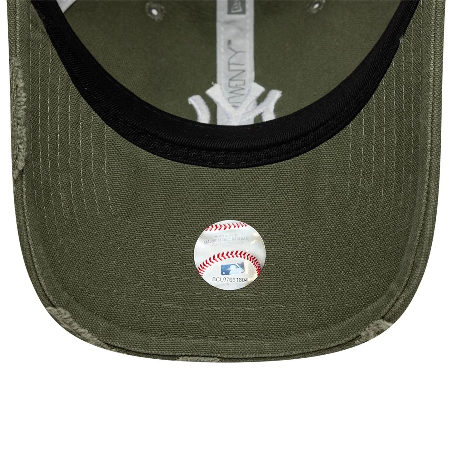 New Era Cap New York Yankees MLB Cotton Canvas 9TWENTY Trucker Verstellbare Cap - Vintage Look Oliv