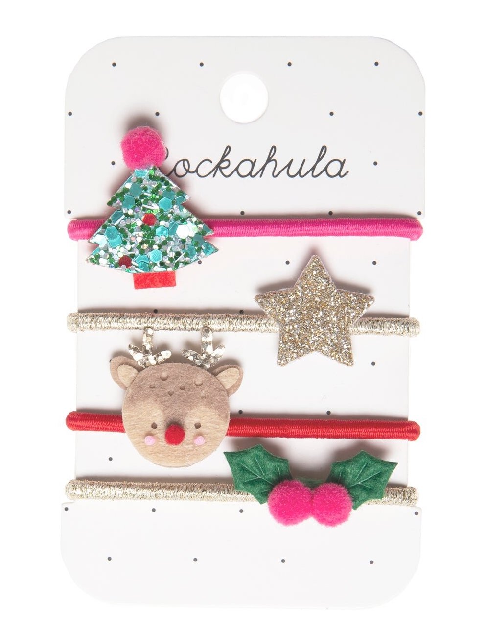Rockahula-Christmas-Haargummis Rockahula Haargummi Set - Festive Christmas Ponies - Haargummis Weihnachten