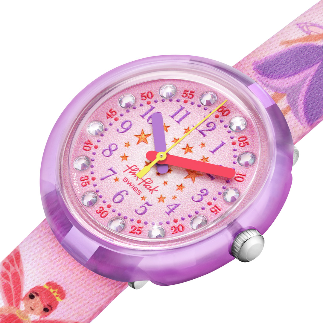 Flik Flak Uhr Kinderuhr - Stary Way - Feen in Rosa/Orange