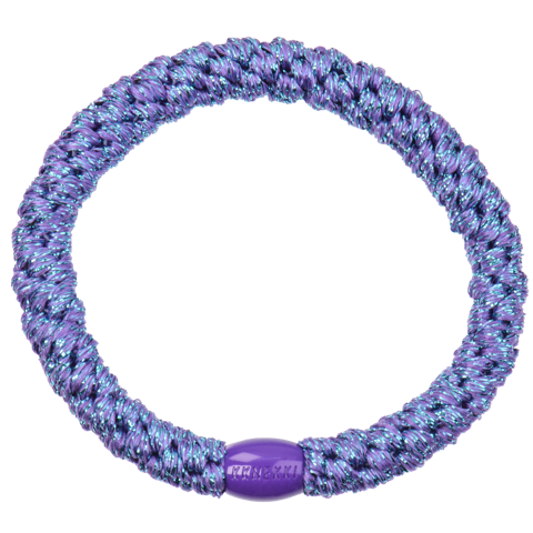 Kknekki-Purple-Blue-glitter-25pcs-primary Kknekki Haargummi/Armband - Lila Blau Glitzer - Purple Blue Glitter -