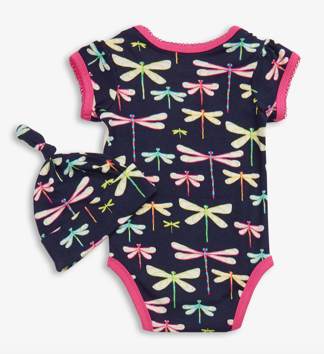 Bildschirm-foto-2023-06-12-um-16-59-40 Little Blue House Baby Body & Mütze Set - Time Flies - Libelle