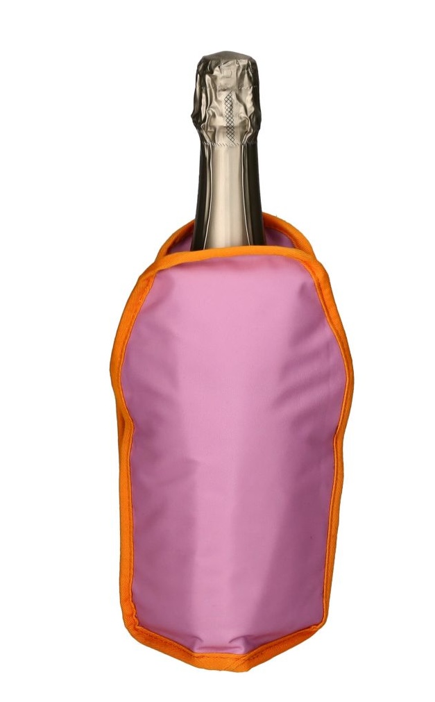 The Gift Company FROID Kühlmanschette für Wein, Sekt, Champagner - Pink Smiley