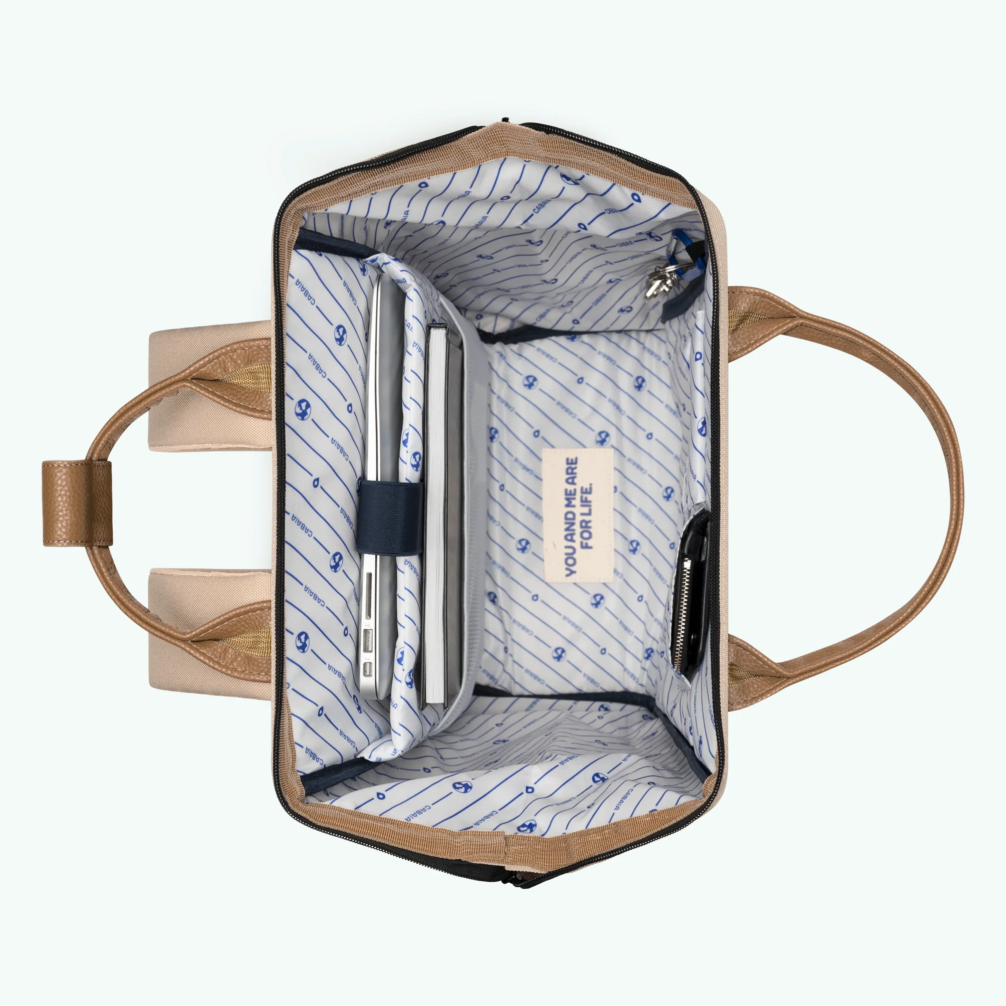 Cabaia ADVENTURER Rucksack Large KUALA LUMPUR - in Braun & Beige