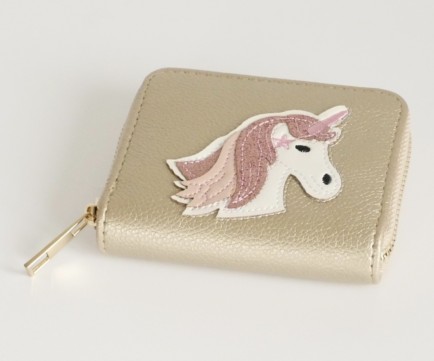 KisMe Geldbörse Kunstleder Einhorn mit Glitzer - Gold KisMe Geldbörse Kunstleder Einhorn mit Glitzer - Gold