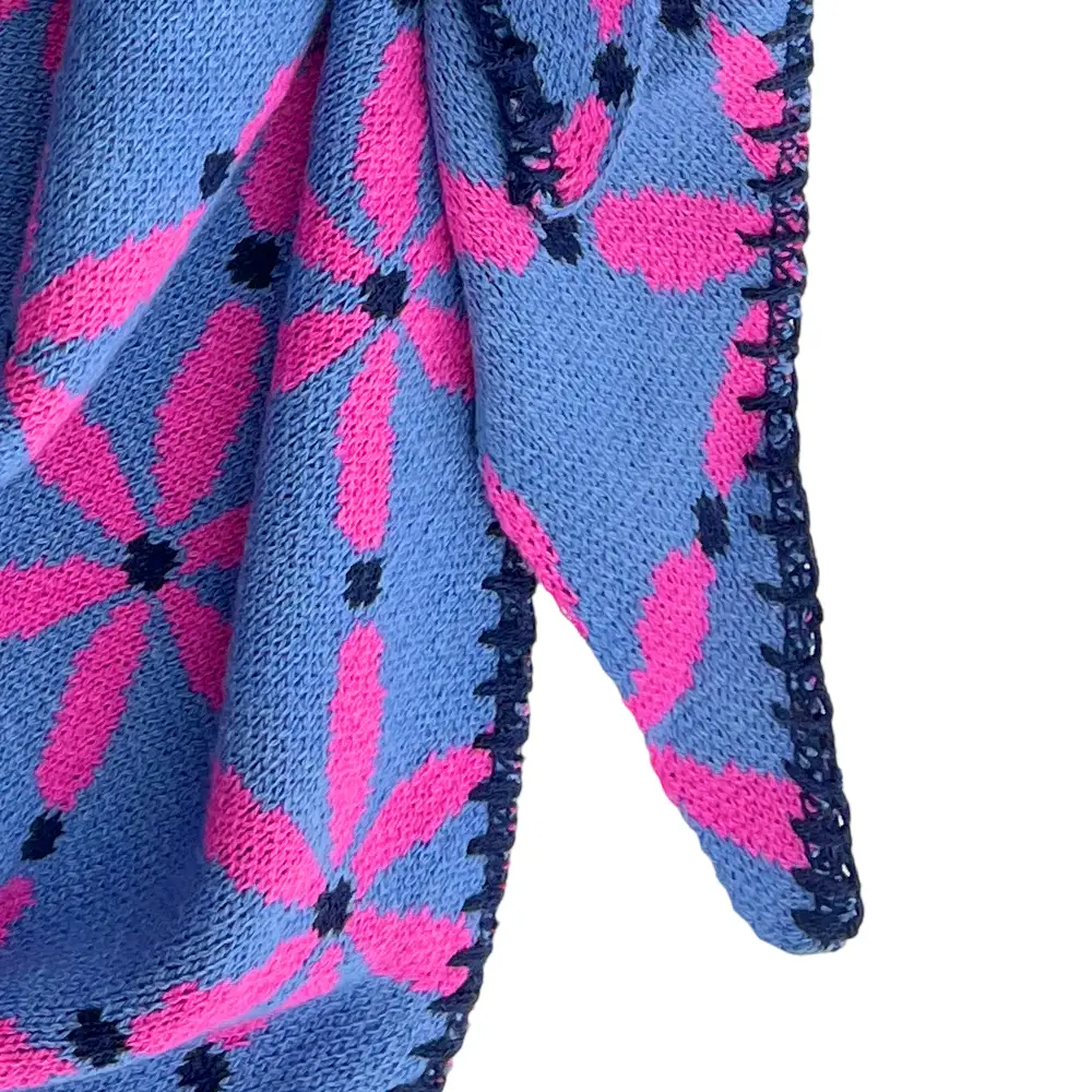 LOT83 Strickschal Schal Jasmijn Blau & Pink LOT83 Strickschal Schal Jasmijn Blau & Pink