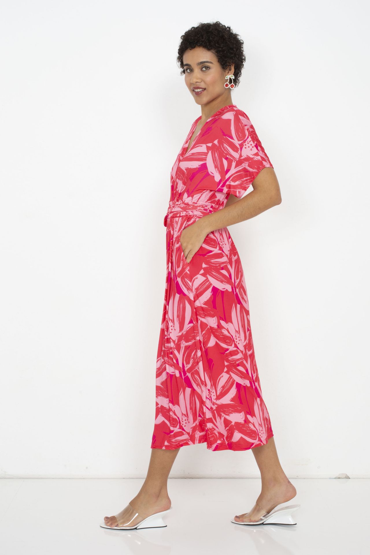 Marivie Kleid GLAM UP! Painting Pink & Red - Pink & Rot - SALE Marivie Kleid GLAM UP! Painting Pink & Red - Pink & Rot - SALE