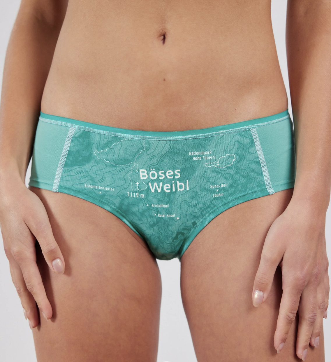 ESFE Alpine Bio-Wäsche Damen Hipster in Lichtgrün - BÖSES WEIBL