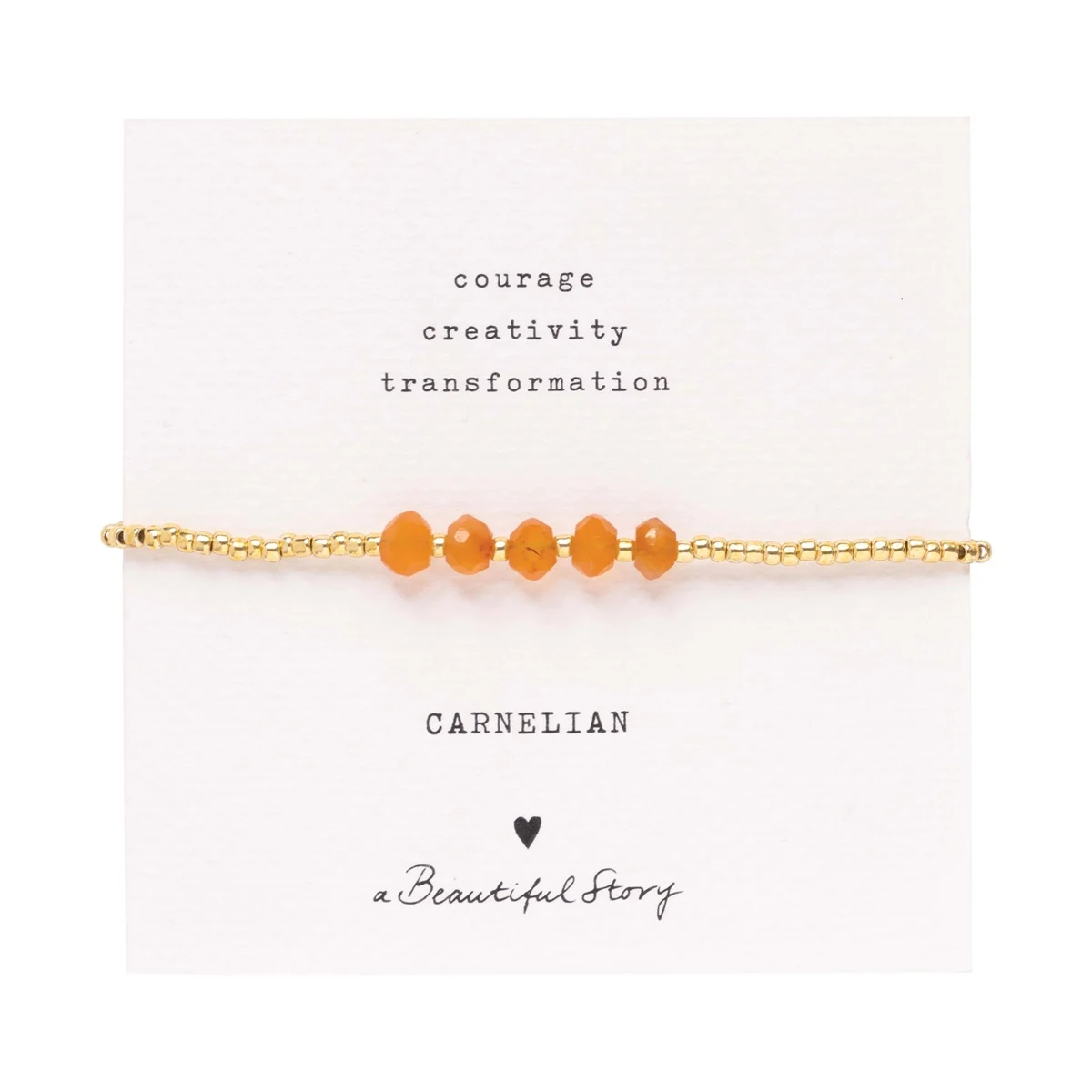 A Beautiful Story Essential Karneol Armband 