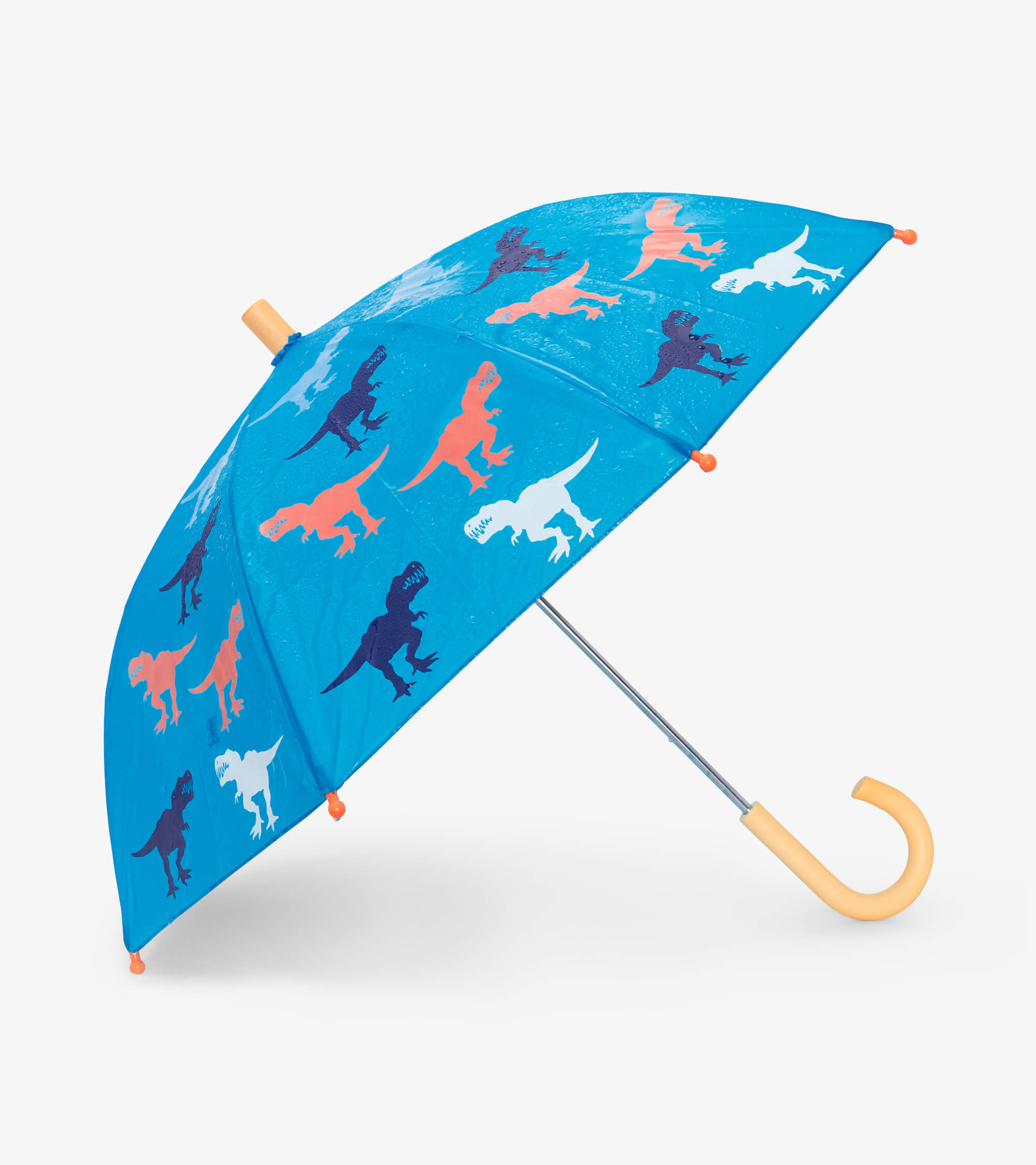 Hatley Regenschirm Dinos in Blau - Farbwechsel wenn Naß