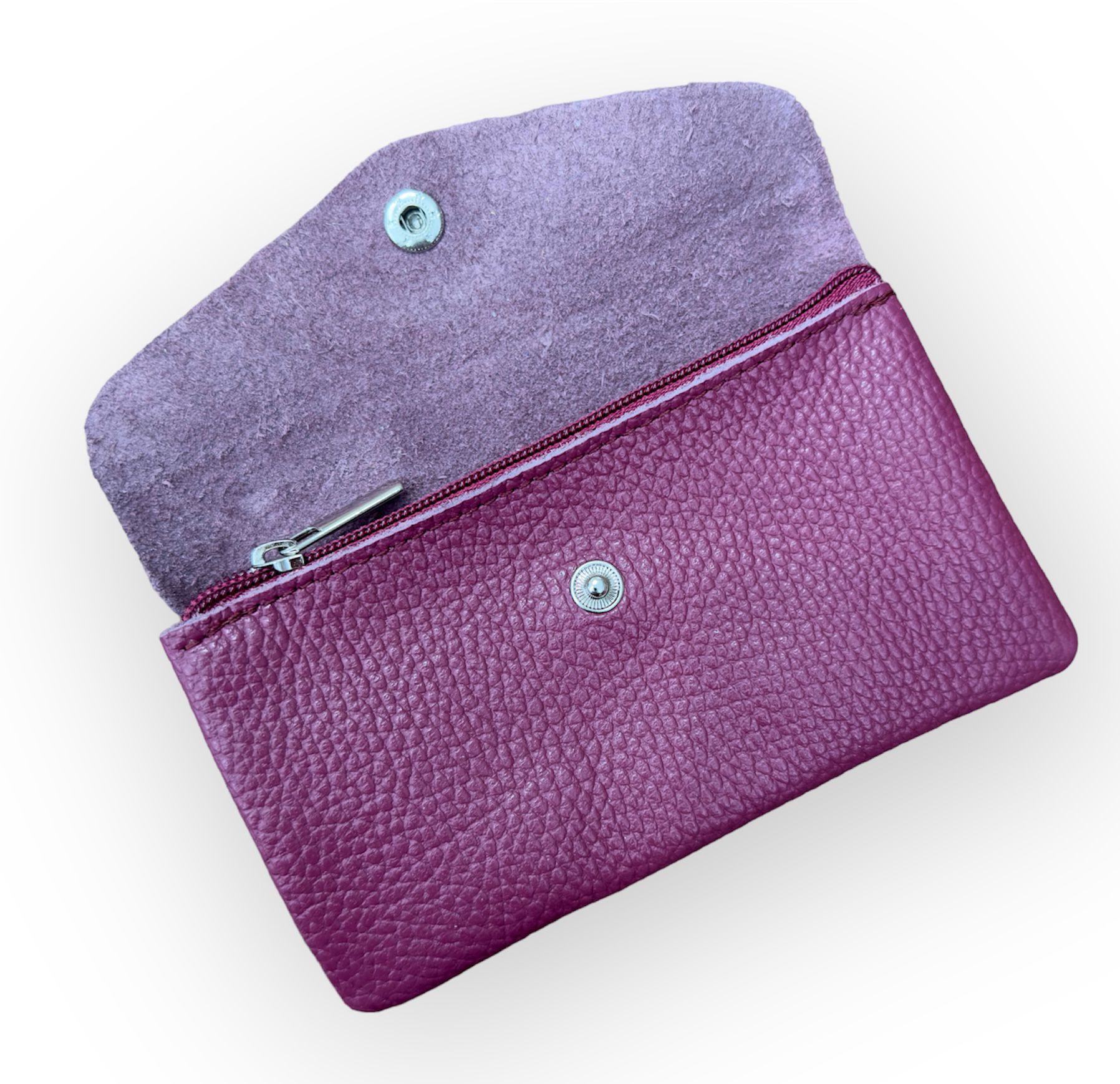 PHOTO-2023-07-15-16-52-05-4 BFF Soft Leder Geldbeutel - Beeren Pink - Large