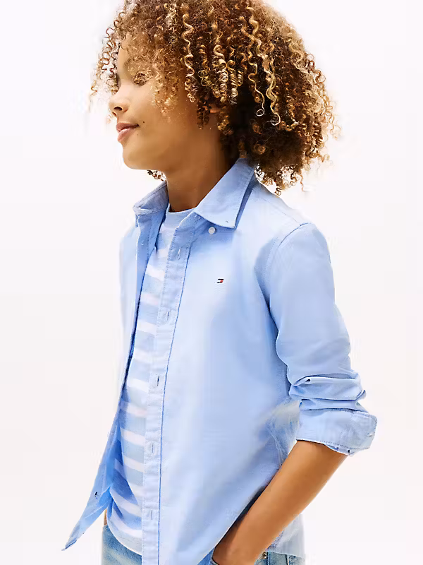 Tommy Hilfiger Langarm Hemd Klassisch in Hellblau Tommy Hilfiger Langarm Hemd Klassisch in Hellblau